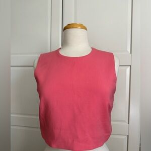 Zara pink coral crop top in size L